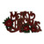 Traditional Merry Christmas Sign 28CM