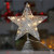 Christmas Tree Star - Wire 5 Point CHAMPAGNE With Warm White LED Lights 30cm
