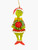 Green Monster Christmas Ornament - HOLDING WREATH Wood - 15cm