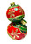 Bauble Stack - Red / Green / Gold Resin Premium SMALL 15cm