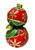Bauble Stack - Red / Green / Gold Resin Premium SMALL 15cm