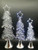 Christmas Tree - SILVER Wire with Lights LARGE 51cm