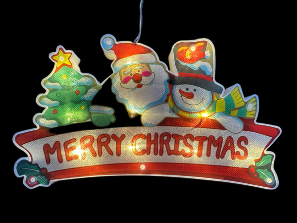 Christmas Window Light - MERRY CHRISTMAS 18cm