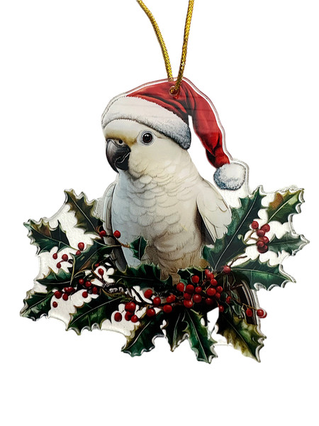 Cockatoo - Christmas Tree Ornament - 11cm