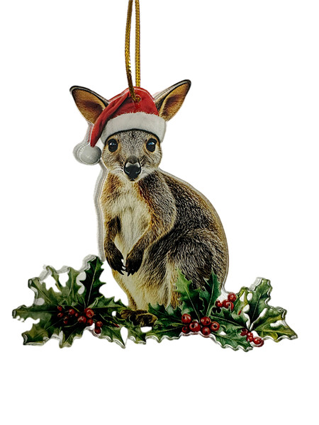 Kangaroo Joey - Christmas Tree Ornament - 11cm