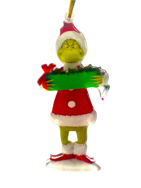 Grinch Christmas Ornament - 9-10cm - Green Sign