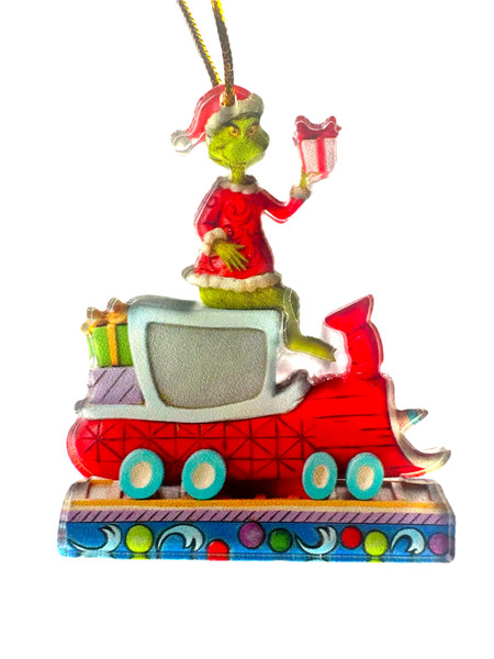 Grinch Christmas Ornament - 9-10cm - Train