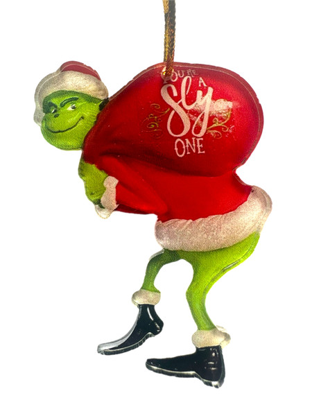 Grinch Christmas Ornament - 9-10cm - Grinch Sack