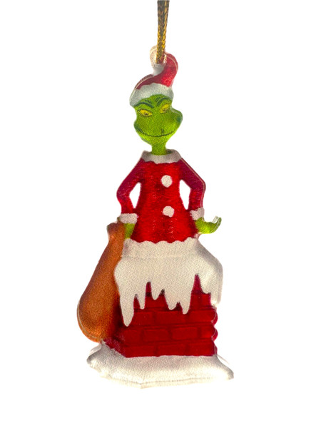 Grinch Christmas Ornament - 9-10cm - Chimney Grinch