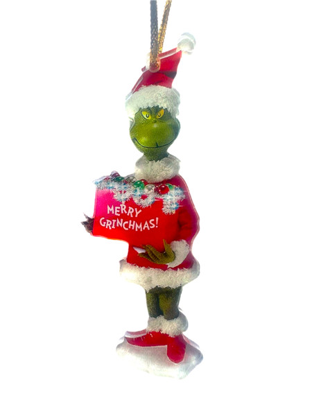 Grinch Christmas Ornament - 9-10cm - Merry Grinchmas