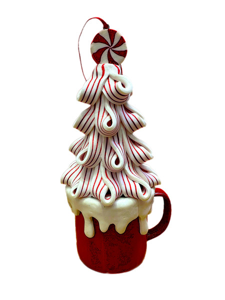 Gingerbread Tree - WHIITE IN MUG 17*9*8cm
