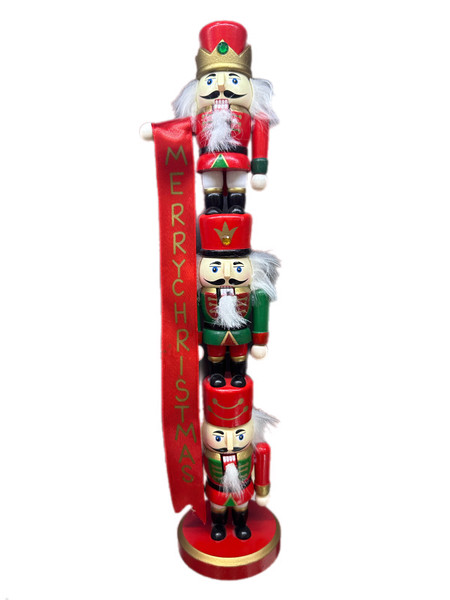 Nutcracker - STACK WITH 3 NUTCRACKERS 38CM