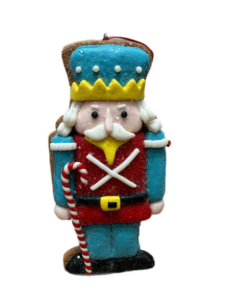 Nutcracker Christmas Ornament - RED TOP BLUE LEGS 11*6cm
