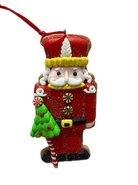 Nutcracker Christmas Ornament - RED TOP RED LEGS 11*6cm