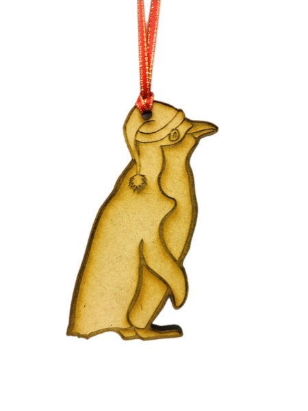 Fairy Penguin - Wooden Tree Ornament - 12cm