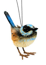 Hanging Ornament - Blue Wren 7-9cm