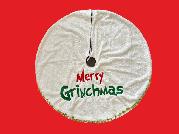 Grinch Tree Skirt - White