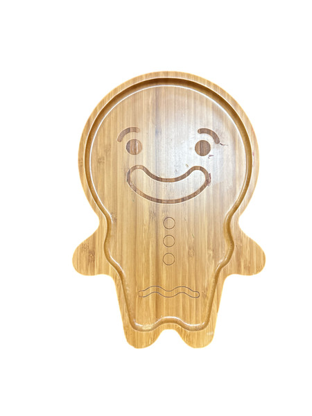 Gingerbread Decoration - Cheeky Gingerbread Cheese Wooden Board Mondo Kids
