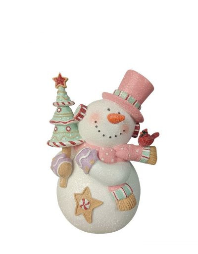 Snowman - Polyresin Snowman 13 x 9 x 21cmH