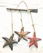 SEASIDE STARFISH HANGER ON OARS - 50CM