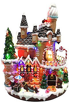 Light Up Village - Candy Cane House 30cm
