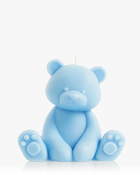 Candle - Teddy BLUE Decorative Candle 10cm