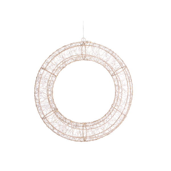 GOLD 50 CM LED ILLUMINATED WREATH