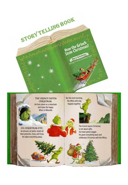 Story Telling Book Christmas Grinch - 28CM