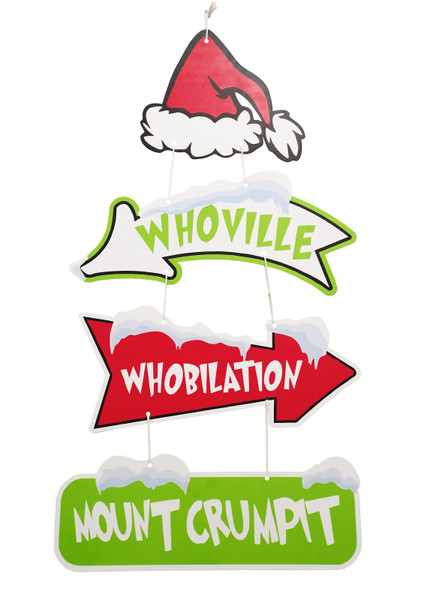 Whoville Metal Sign - 95cm