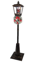 Antique Street Lamp - Single Lamp Gun Grey - LIghts, Music, Movement 180cm