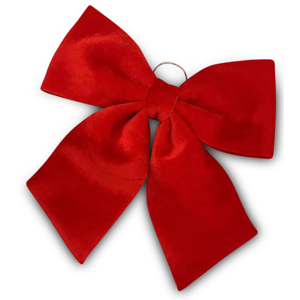 Christmas Bow - Velvet Christmas RED - 80cm