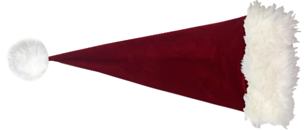 Extra Long Red Velvet Santa Hat