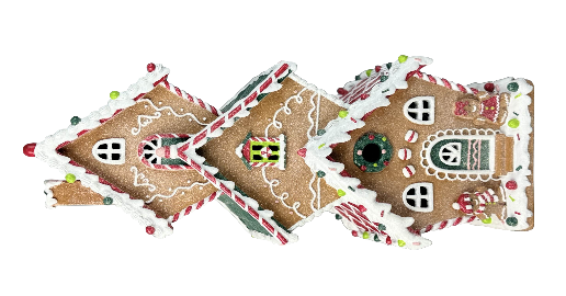 3 Tier Gingerbread House Christmas Decoration 47cm