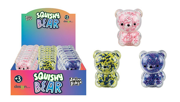 Squishy Bear Fidget Toy Assorted