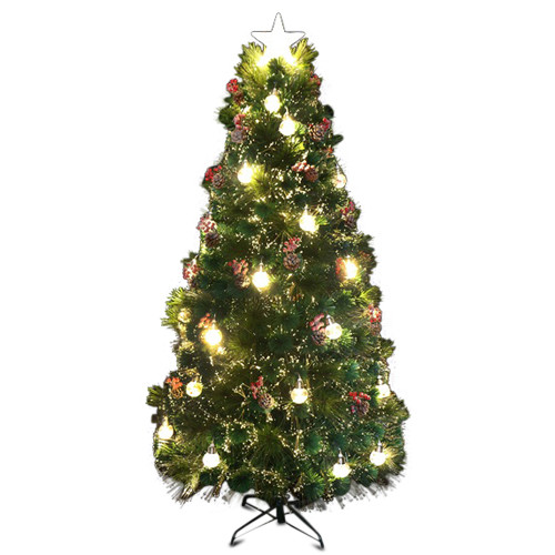 180cm Fibre Optic Christmas Tree with Warm White LEDs