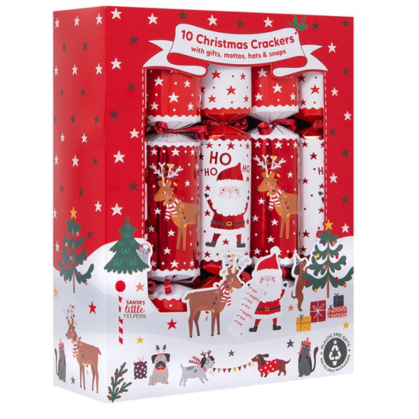 Santa and Yelpers Christmas Crackers