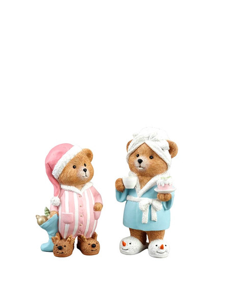 Christmas Bedtime Bears 26cm - Set of 2