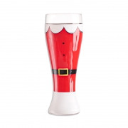 Santa Beer Glass 400ml - 15cm