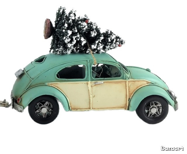 Christmas Volkswagen Beetle - 15cm img