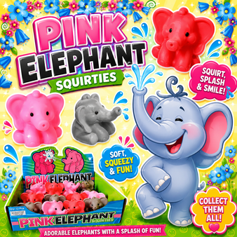 Squirts - Elephant - 12/Pkg - 2 1/4". This Tub Toy is for 3+ years.