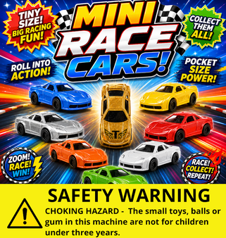 Mini Race Cars - Header Card Only