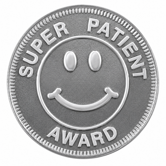 Tokens - 250 - Silver Super Patient Award - For Dental or Medical Offices Only