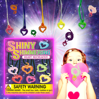 Shining Shimmering Heart Necklace - 250/Pkg