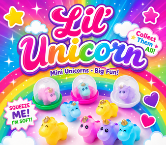 Lil Unicorns (Soft and Squishy) - 250/Pkg