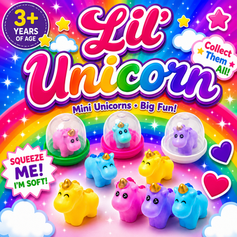 Lil Unicorns (Soft and Squishy) - 250/Pkg