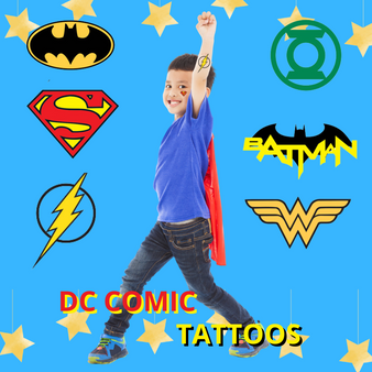 DC Comic Tattoo  - 250/Pkg