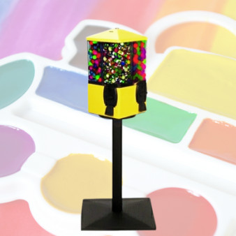 Refurbished - YELLOW  TOKEN/QUARTER Treasure Tower 4-Select  - ONE YEAR WARRANTY -Includes 250 FREE tokens and FREE shipping
