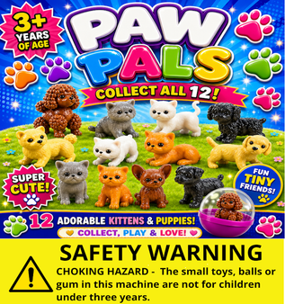 Paw Pals - It's Raining Kittens and Puppies! - Header Card Only