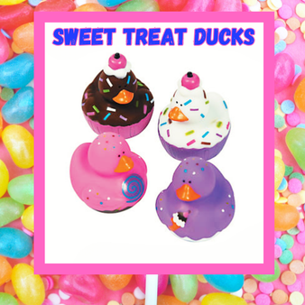 Ducks - Sweet Treats - 12/Pkg - 2 inch. This Tub Toy is for 3+ years.