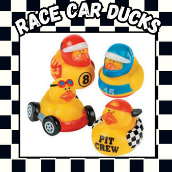 Ducks - Race Car Driver - 12/Pkg - 2 inch